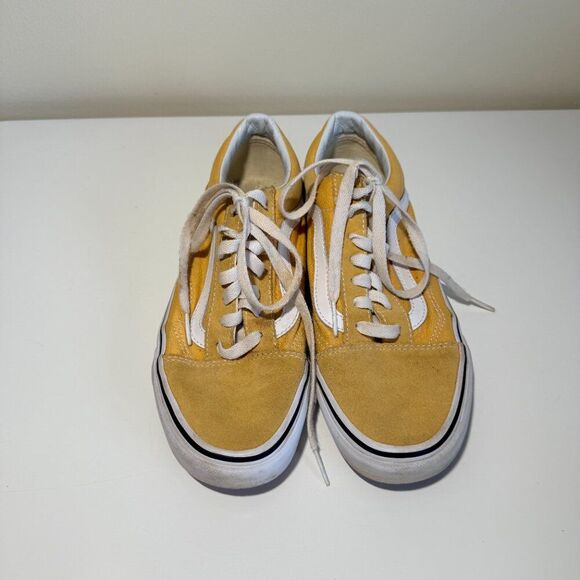 VANS Old School Yellow Shoes Womens Size 7 Men Size 5.5 Skater Punk Comfortable - Picture 2 of 10